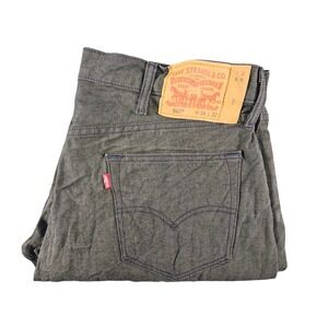 Levi's 501 Original Fit Jeans Men's 36x30 (Tag 38x32) Olive Green Button Fly EUC